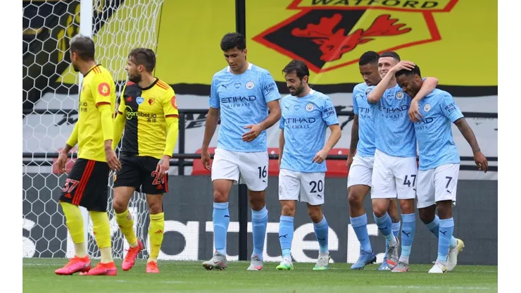 Manchester City se olvidó de la derrota ante Arsenal goleando al Watford