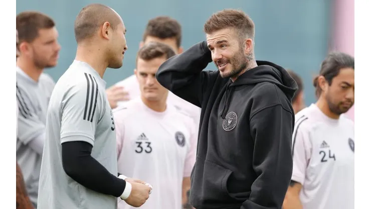 David Beckham junto a Luis Robles de Inter Miami (Getty Images)