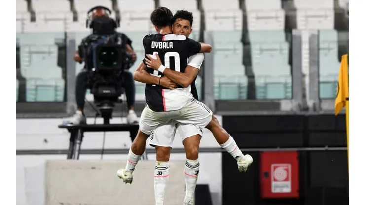 El festejo entre Cristiano Ronaldo y Paulo Dybala.