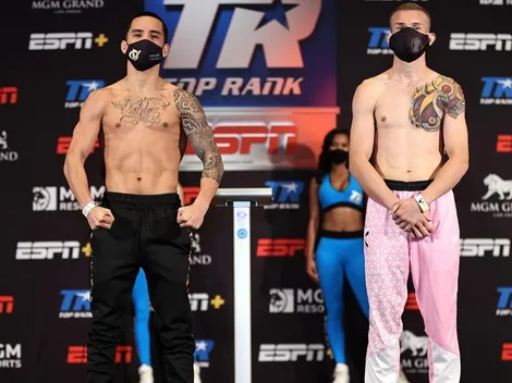 Tras el pesaje, Oscar Valdez avisó que derrotará a Vélez e irá por el título mundial