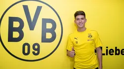 Balerdi en su presentación en Borussia Dortmund.