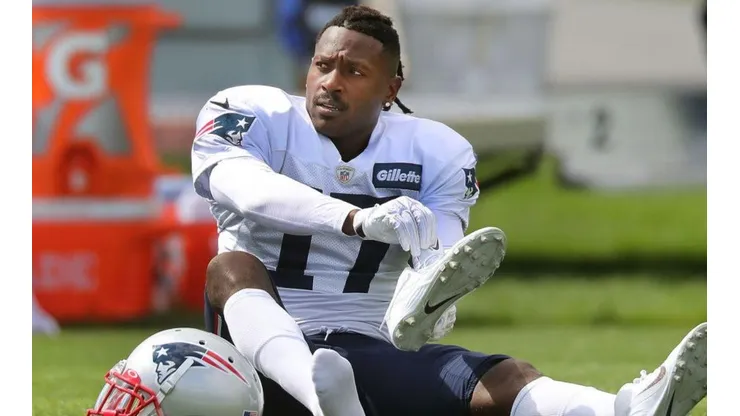 Antonio Brown jugó su última temporada en la NFL con los Patriots (Getty Images)