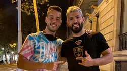 The Grefg y Sergio Agüero, juntos en Barcelona.