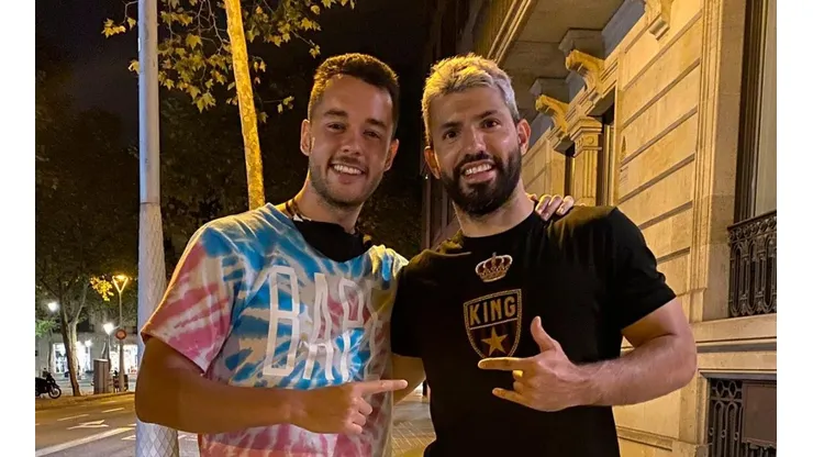 The Grefg y Sergio Agüero, juntos en Barcelona.