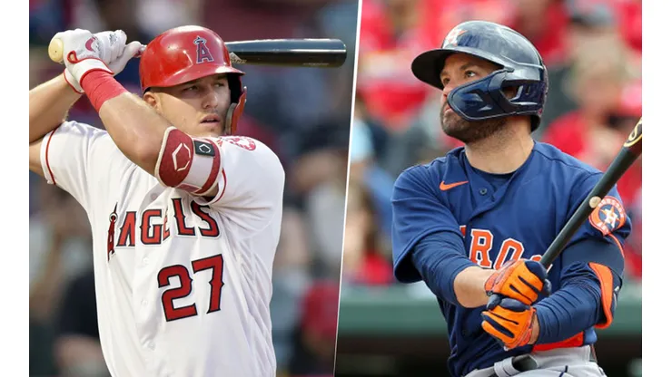 Mike Trout y José Altuve (Getty Images)