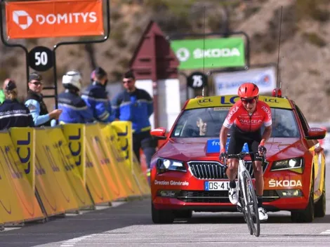 Qué peligro: Nairo Quintana se salvó de ser atropellado por un camión
