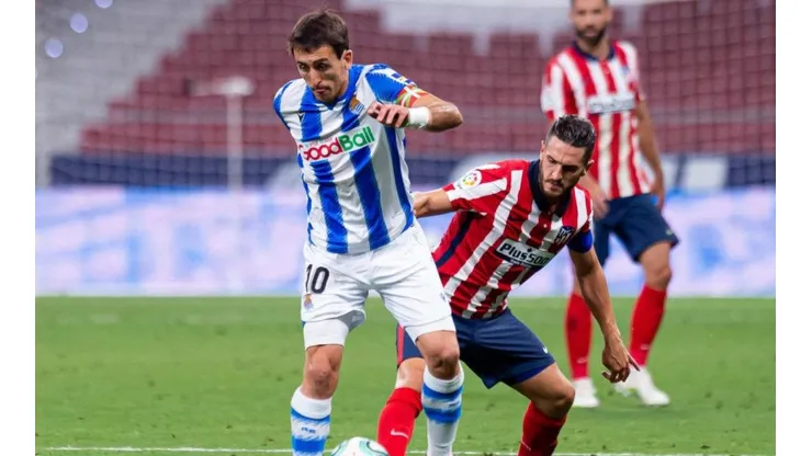 Reparto de puntos en el Wanda Metropolitano.