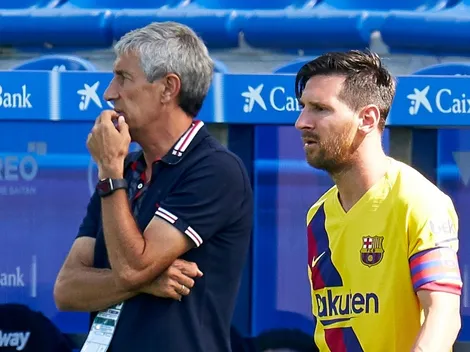 Setién destacó la autocrítica del Barcelona y habló de su relación con Messi