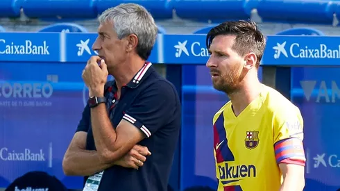 Setién destacó la autocrítica del Barcelona y habló de su relación con Messi