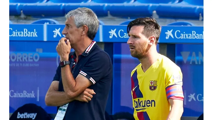 Setién destacó la autocrítica del Barcelona y habló de su relación con Messi