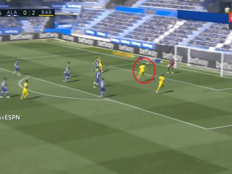 Suárez apareció con un cabezazo letal y puso el 3 a 0 para el Barcelona