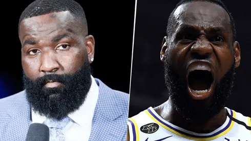 Kendrick Perkins y LeBron James (Getty Images)