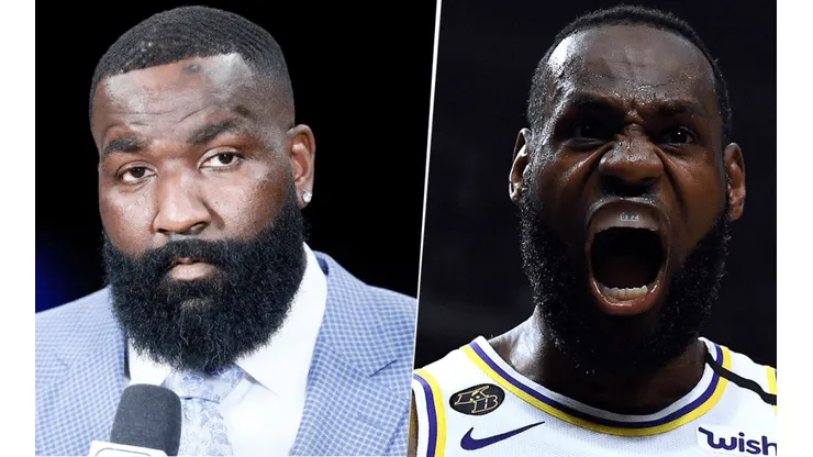 Kendrick Perkins y LeBron James (Getty Images)