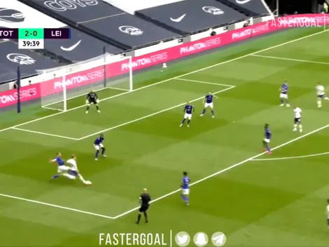 Sin piedad: Kane humilló a la defensa del Leicester y metió 2 goles en 3 minutos