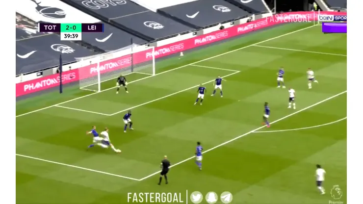 Sin piedad: Kane humilló a la defensa del Leicester y metió 2 goles en 3 minutos