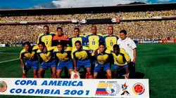 Selección Colombia en la final de la Copa América 2001.