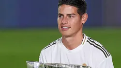 James Rodríguez, jugador del Real Madrid de España.