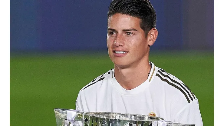 James Rodríguez, jugador del Real Madrid de España.