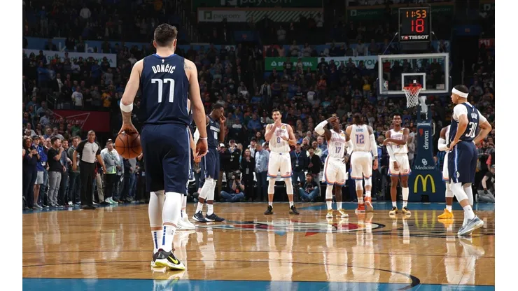 Luka Doncic en los Mavericks, NBA (Getty)