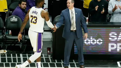 LeBron James con Frank Vogel (Getty?