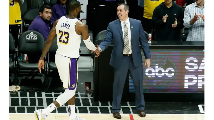 LeBron James con Frank Vogel (Getty?