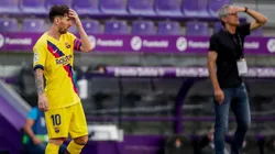 Foto de Quique con Lionel Messi en Barcelona.
