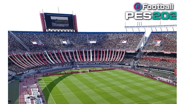 Primer vistazo al nuevo diseño visual del Estadio Monumental de River en el PES 2021