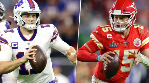 Josh Allen y Patrick Mahomes (Getty Images)