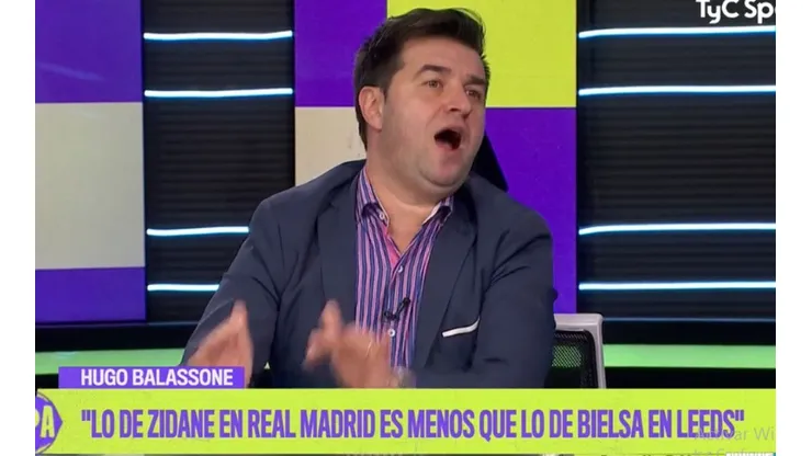 Balassone: "Lo de Zidane en Real Madrid es menos que lo de Bielsa en Leeds"