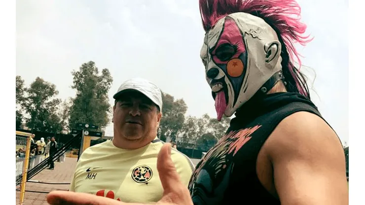 Psycho Clown sufrió con la derrota del América en el Clásico Nacional. Foto: @psychoclown1