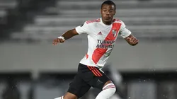 Nicolás De La Cruz durante un partido de River.