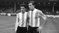 Foto cuando jugó en la Selección Argentina.