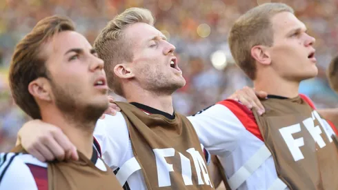 Foto en la final del Mundial.