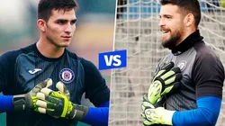 Sebastián Jurado y Andrés Gudiño competirán por ser el sucesor de Jesús Corona en Cruz Azul. (JamMedia / @andresggp)