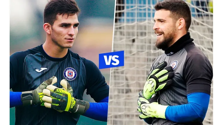 Sebastián Jurado y Andrés Gudiño competirán por ser el sucesor de Jesús Corona en Cruz Azul. (JamMedia / @andresggp)