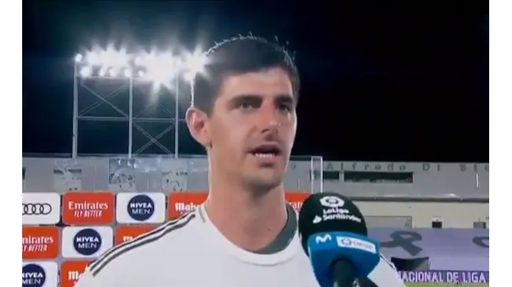 Teléfono, Barcelona: la frase de Courtois apenas se consagró campeón