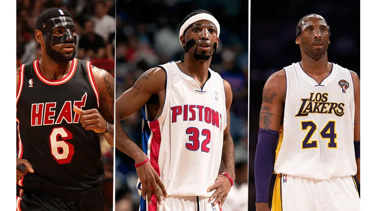 LeBron James, Richard Hamilton y Kobe Bryant (Getty Images)