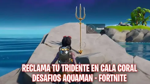 Dónde y cómo reclamar tu tridente en Cala Coral para conseguir la skin de Aquaman en Fortnite