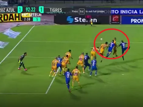 De cabeza a los penales: Cruz Azul igualó en la última del partido