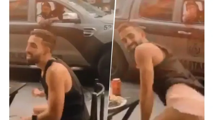 Video viral: escuchó una sirena y empezó a hacer un perreo diabólico