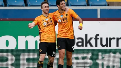 Raúl Jiménez en Wolverhampton ante Burnley (Getty)