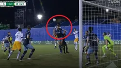 Alanís anotó lesionado el gol para el empate de San Jose. (Captura)