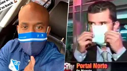 El 'Epic Fail' que metió Felipe Banguero usando un tapabocas de Millos al revés