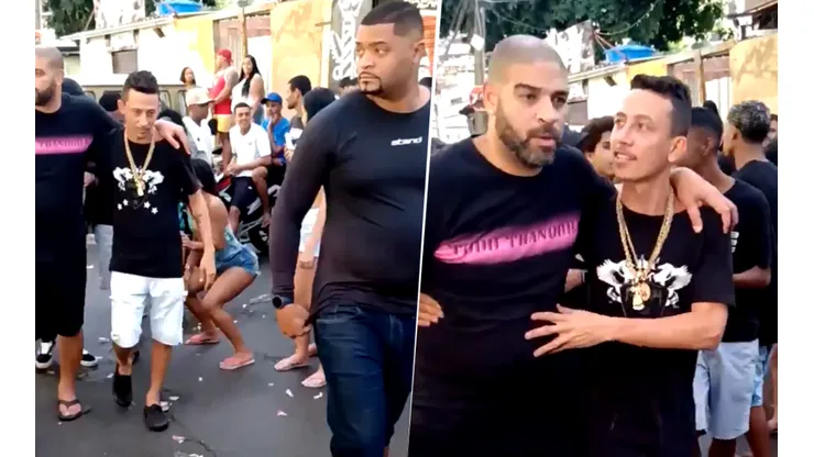 El video de Adriano saliendo borracho de una fiesta en una favela de Brasil