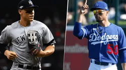 Aaron Judge y Mookie Betts (Getty Images)