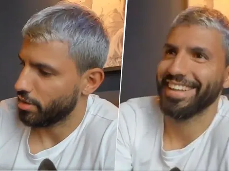 Lo retó: Agüero recibió un mensaje de Messi y lo leyó en vivo