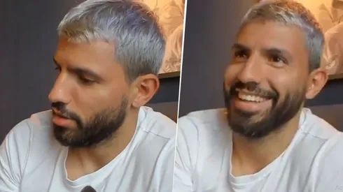 Lo retó: Agüero recibió un mensaje de Messi y lo leyó en vivo