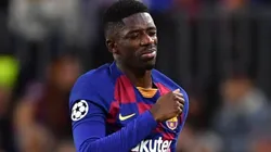 Ousmane Dembélé con la camiseta de Barcelona.