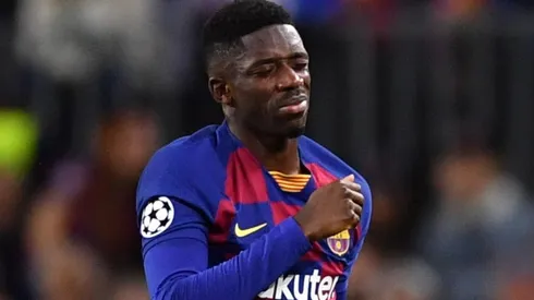 Ousmane Dembélé con la camiseta de Barcelona.