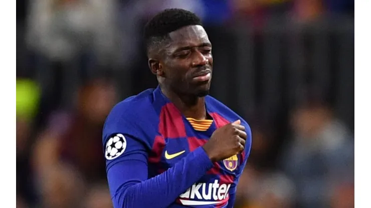 Ousmane Dembélé con la camiseta de Barcelona.